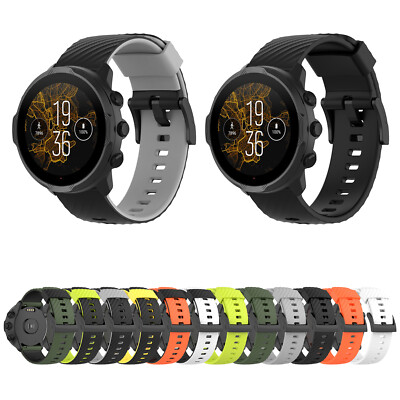 Silikon 24MM Uhrenarmband Uhrenarmband für Suunto 7/9/Spartan Sportuhr