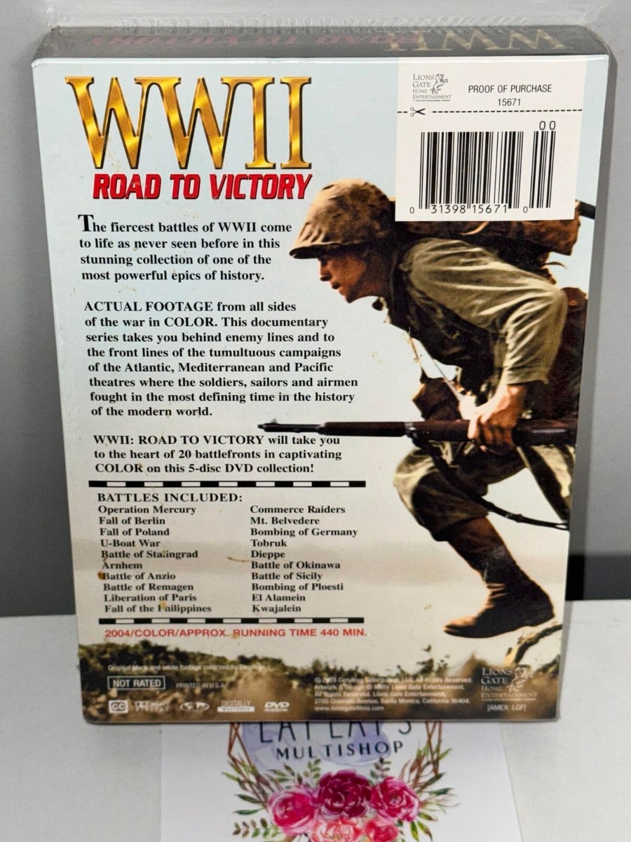 (未使用･未開封品)Wwii Road to Victory [DVD] WWII - Road To Victory (DVD, 2004, 5-Disc Set) Boxset BRAND