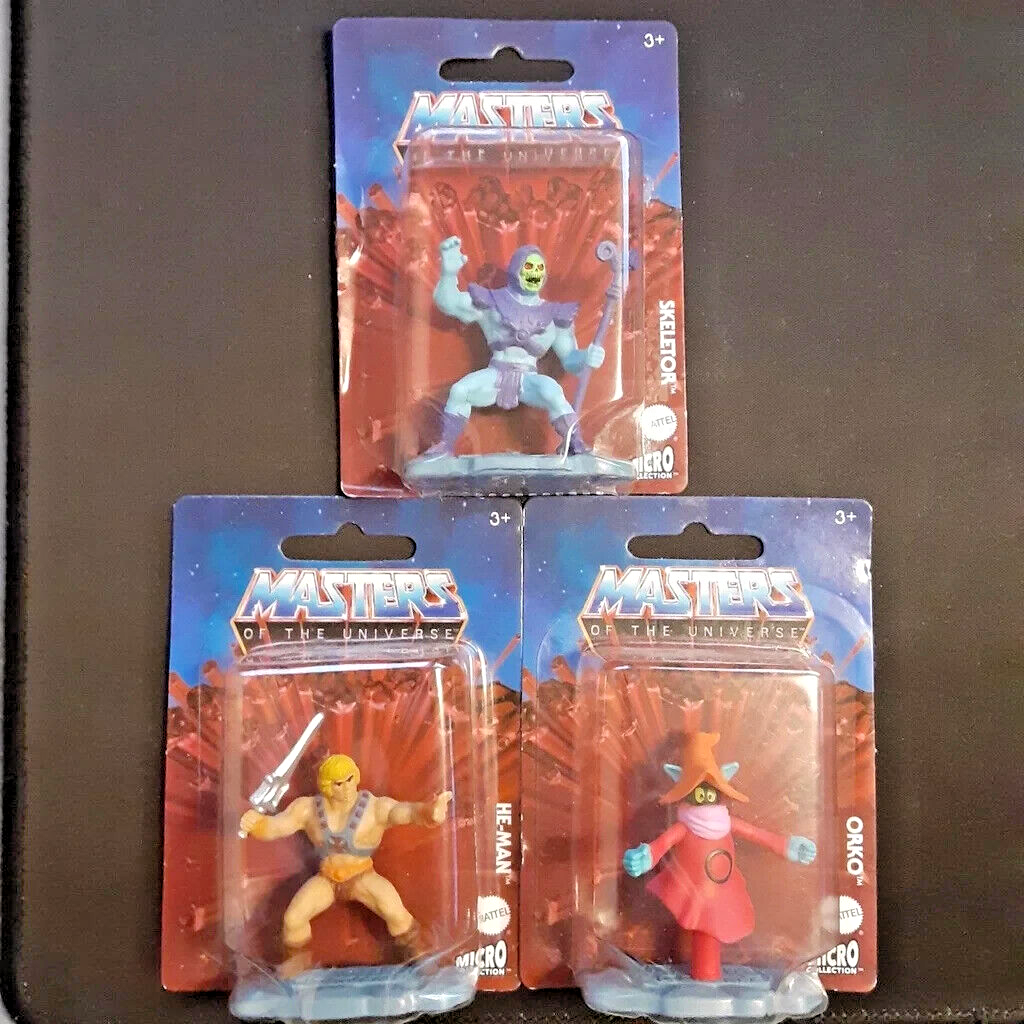Vintage Masters of the Universe Toy Lot with He-Man Skeletor Orko