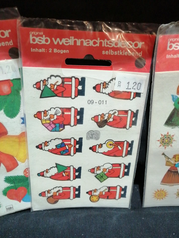 Bögen Weihnachtssticker Geschenkaufkleber Engel Sterne BSB 90er DM Aufkleber  - Bild 3 von 4