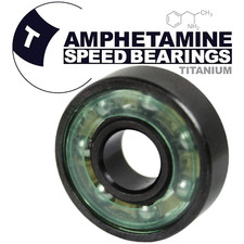 Amphetamine Single Bearing 8mm x 22mm x 7mm Titanium Bearings Balls Skate Bearin