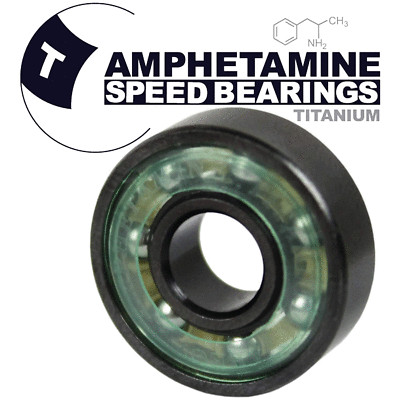 Amphetamine Single Bearing 8mm x 22mm x 7mm Titanium Bearings Balls Skate Bearin