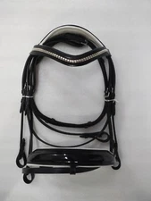 Patent Noseband Leather Clincher Horse Bridle Browband, All Size.
