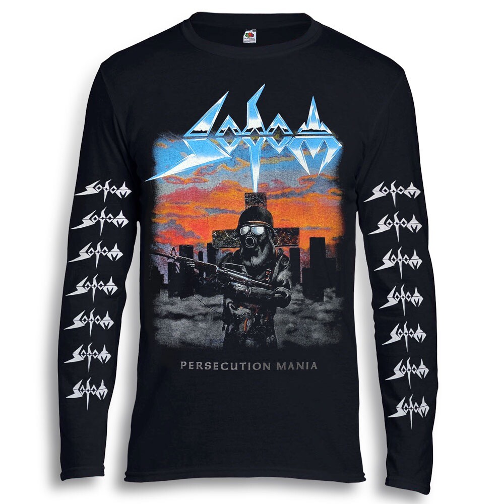 SODOM Persecution Mania. Long Sleeve T sh black Kreator
