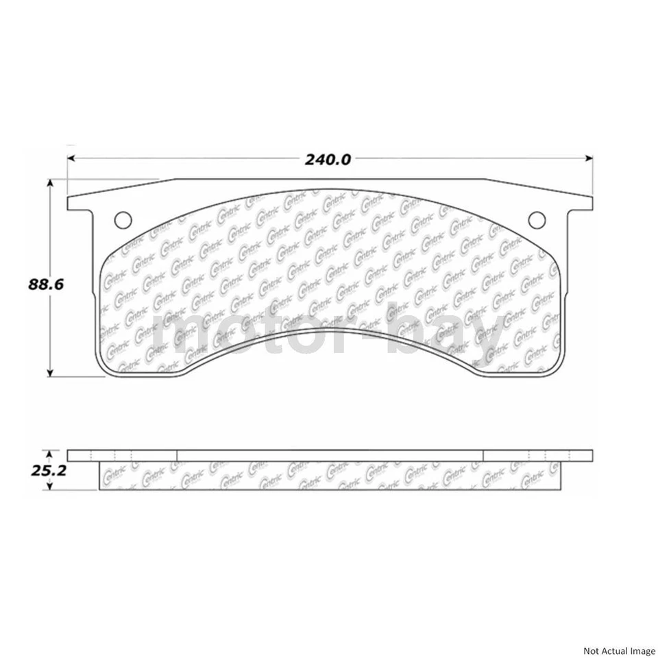 Pastillas de freno delanteras y rotores para Chevrolet C5500 Kodiak 2004 2005 2006 2008 2009 Foto 4 de 4