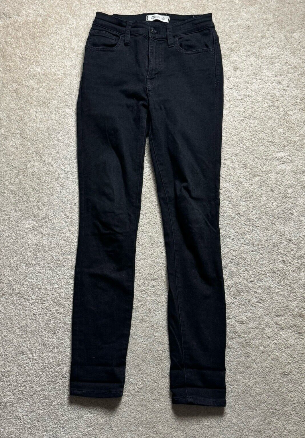 Madewell Roadtripper Jeans Denim Pants Skinny Womens 24 Black