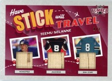 2022 LEAF LUMBER HOCKEY HAVE STICK WILL TRAVEL #3/3 Anaheim Ducks Teemu Selanne