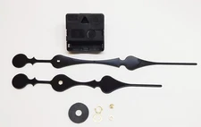 Quartex High Torque Clock Movement With 8 1/4" Hands Quartz Battery Long Shaft