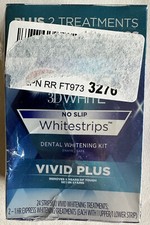 Crest 3D Whitestrips, Vivid Plus, Teeth Whitening Strip Kit, 24 Count SEALED