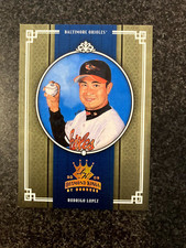2005 Diamond Kings Framed Blue Orioles Baseball Card #32 Rodrigo Lopez/100 B17