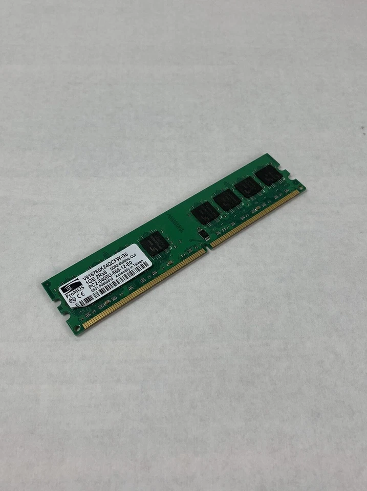 ProMOS 512MB 1Rx8 DDR2-800 PC2-6400 240pin DIMM V916764K24QCFW-G6 (Lot of 6) - Image 2 of 4