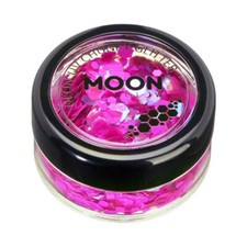 Moon Glow Neon UV Chunky Glitter Magenta 3g Costume Make Up