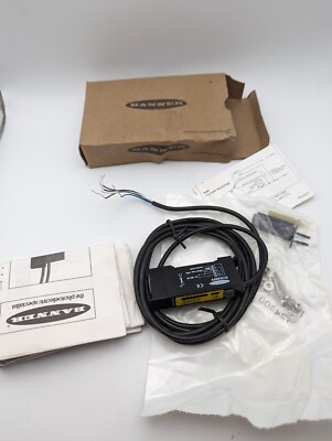 Banner D12EN6FP 41959 Fiber Optic Sensor Red LED 10-30VDC NPN (Open Box)
