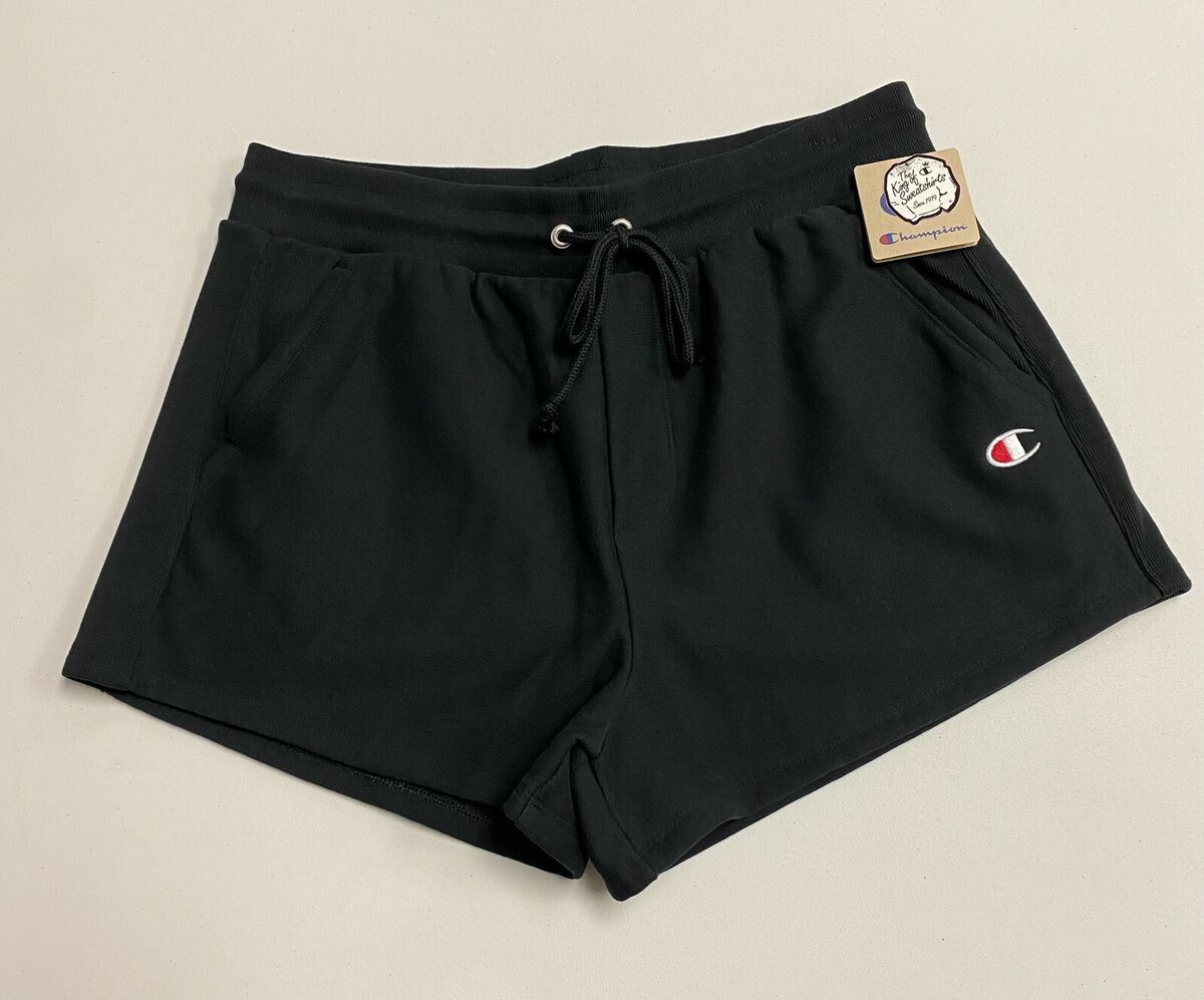 Champion LIFE Women's Size 2XL Reverse Weave Shorts In Black Champion LIFE Women's Size 2XL Reverse Weave Shorts In Black