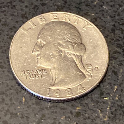 1984 P Washington Quarter • Filled In Mint Mark • #230925 | eBay