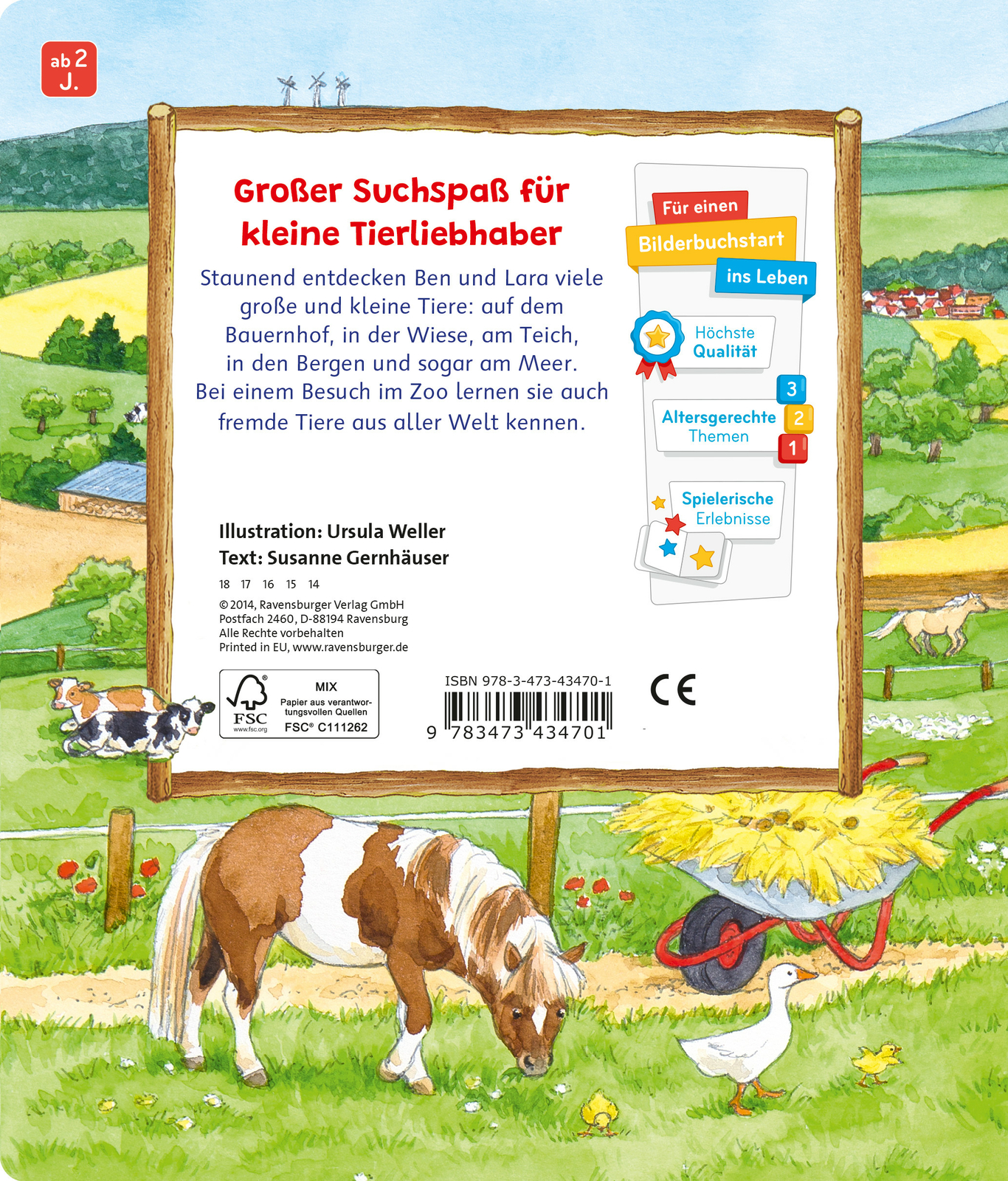 Thumbnail - Susanne Gernhäuser; Ursula Weller / Sachen Suchen: Bei Den Tieren