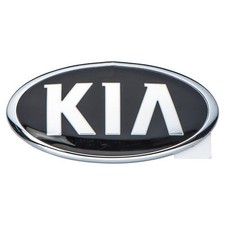 Oem New Genuine Front Grille Kia Emblem Nameplate Chrome Black Badge 86318-3r500