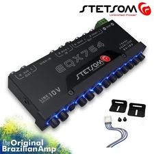 Stetsom EQX 764 - 7 Band Equalizer, 4 Input & 6 Output Channels, Blue Led