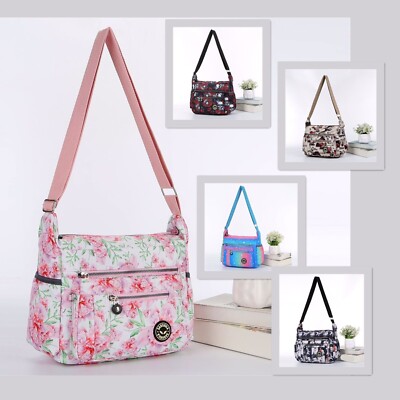 Season Design Crinkle Nylon S-Medium Kuriertasche Umhängetasche Schultertasche Damentasche UK