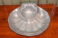 The Wilton Co Clam Shell Dish RWP Armetale Beach Candy Snacks Dip Chips Vintage