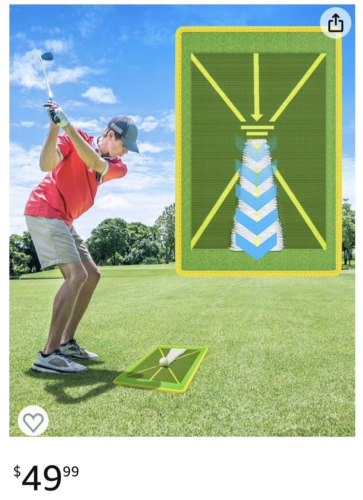Golf Practice Mat! Indoor/Outdoor Training Aid For Hitting Driving Range New