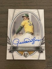 2018 Topps Tribute to the Moments Rollie Fingers Auto #TTMRF Athletics /65
