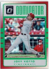 2017 Panini Donruss Optic Joey Votto (Reds) Dominators Red /99 Card No. D6