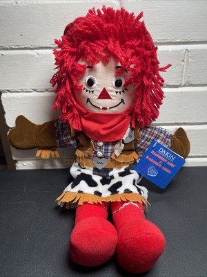 Raggedy Ann Doll   I Love You  Cowgirl Rodeo Doll