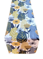 Blooma Floral Leaves Saffron Yellow Table Runner