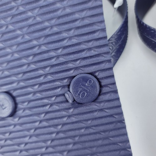 New Dolgencorp Navy Blue Flip Flops Womens Large 9/10 Lightweight Flexible Foam - Picture 6 of 6