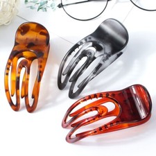 Vintage French Styles Flat Hair Clip Hair Claw Ponytail Holder for Hair Styling