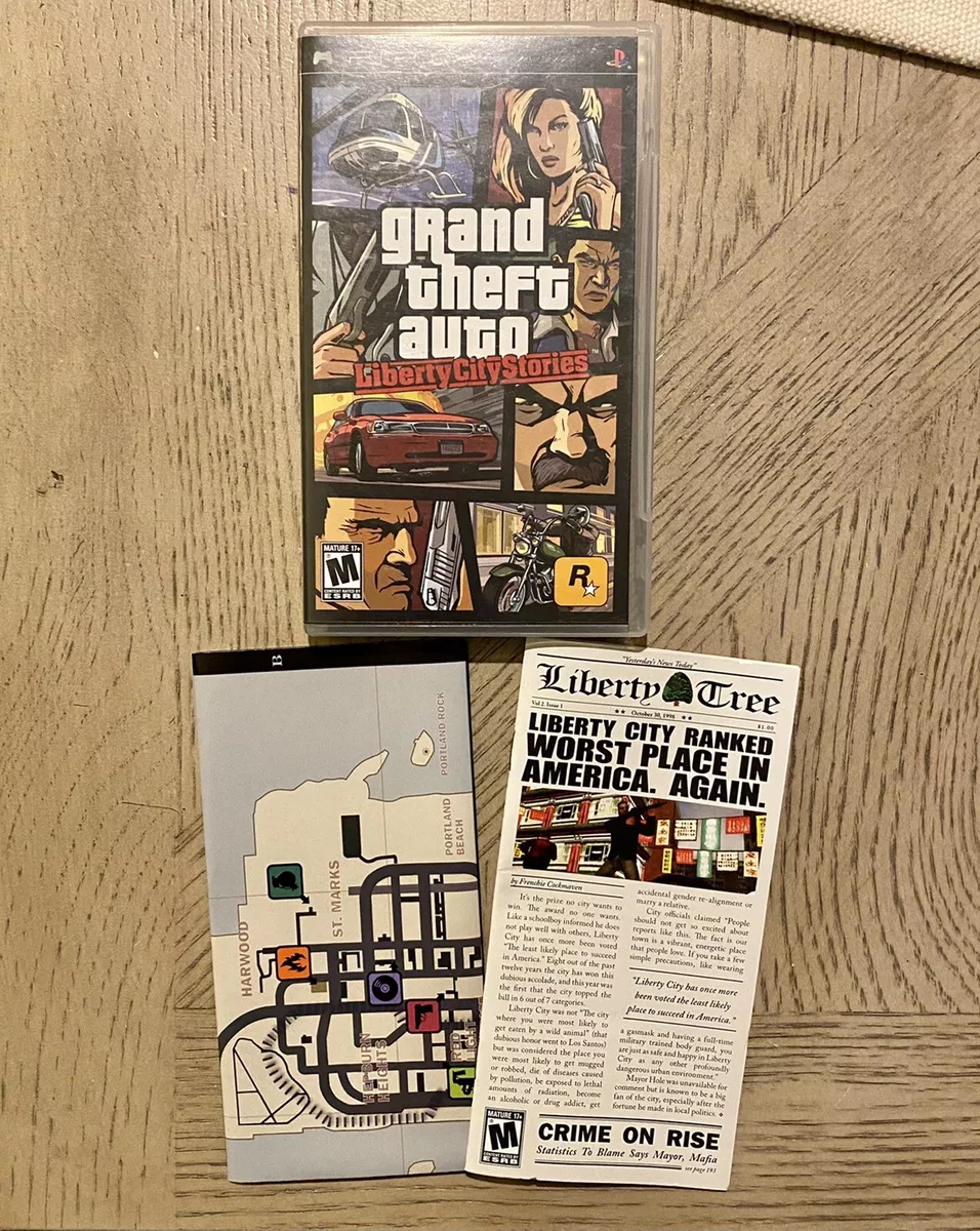 Grand Theft Auto Liberty City Stories PS2 PAL *No Map or Manual