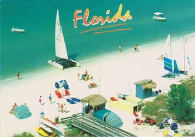 *Postcard-''Florida''  ...The Perfect Vacation Spot-  {RB34}