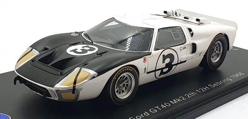 Spark Model 1/43 Resin US255 - Ford GT40 Mk2 2nd 12H Sebring