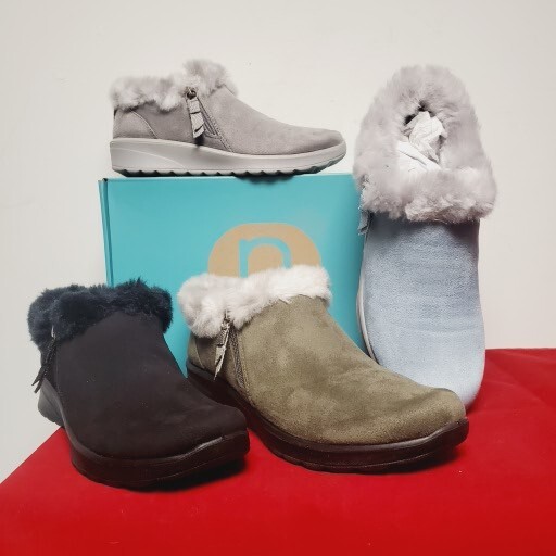 BZEES Women's Machine Washable Faux Fur-Lined Bootie, Choose Color Size - Main Image