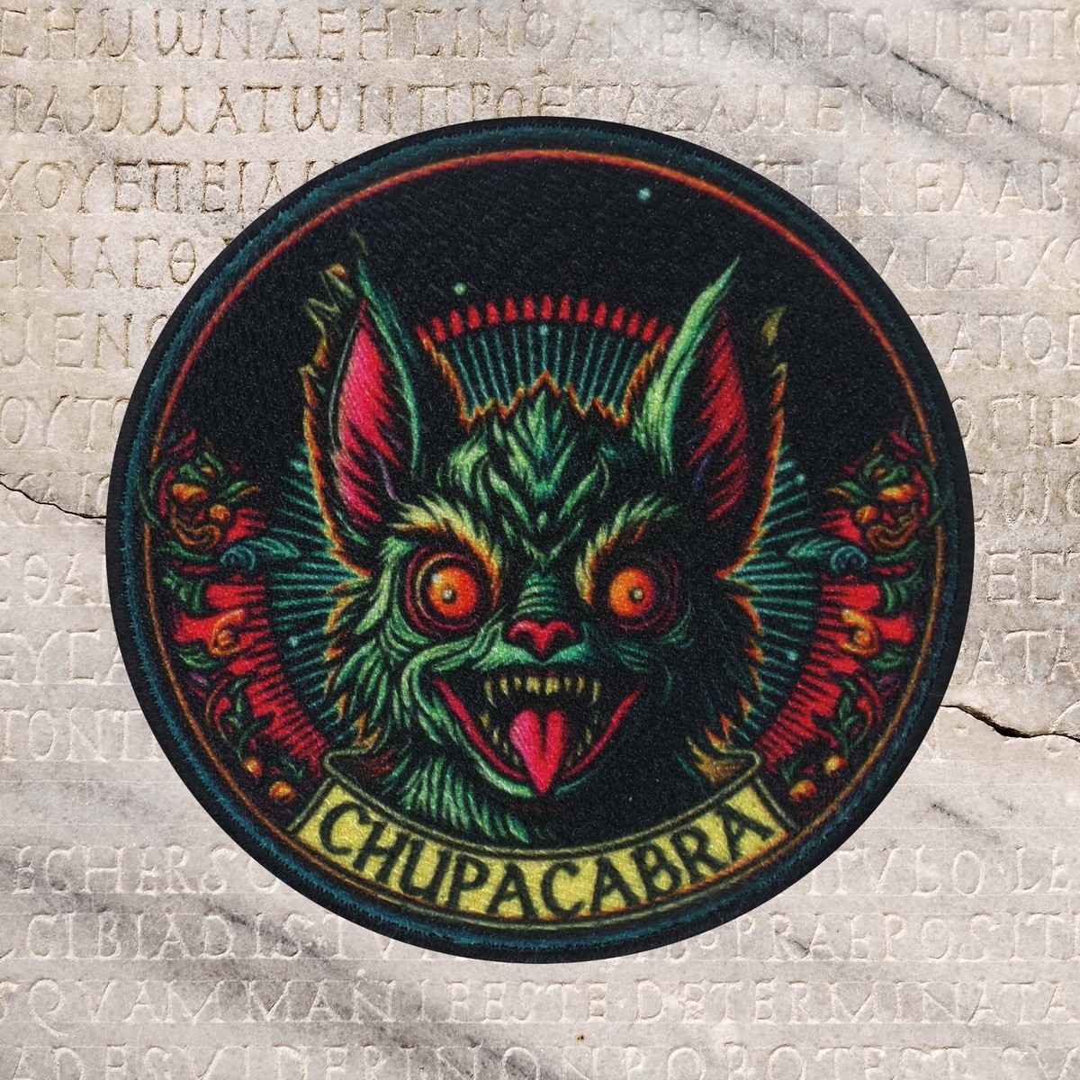 Chupacabra Patch Iron-on Applique Cryptid Badge, Puerto Rico, Folklore,  Creature