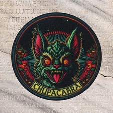 Chupacabra Patch Iron-on Applique Cryptid Badge, Puerto Rico, Folklore, Creature