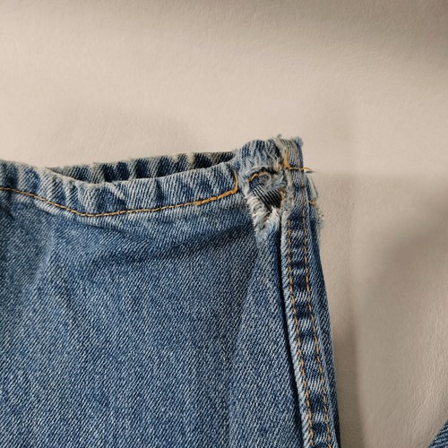 Levi's 505 Straight Fit Blue Denim Jeans Mens Size Actual 35x29 - Picture 4 of 10