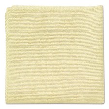 Rubbermaid Commercial 1820584 16" x 16" Microfiber Cloths - Yellow (24/PK) New