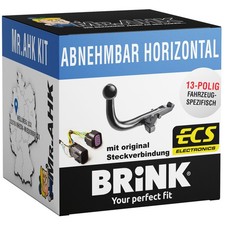 Für Citroen C4 Picasso & Grand 13-18 Brink AHK abnehmbar mit 13polig spezi.