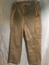 ALEX MILL  WOMEN PANT SIZE 6 Straight Leg Khaki Cotton /Elastan