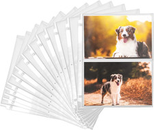 Samsill 100 Pack 5X7 Photo Album Refills, 100 Pictures, 3-Ring Binder Photo Slee