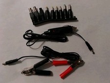 11 pcs AC DC Power Charger Supply Adapter Tips Connector Jack to Plug Charging