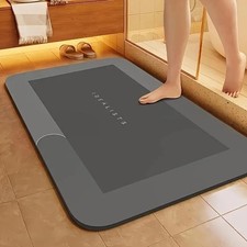 Diatomite Stone Bath Mat Non Slip Super Absorbent Quick Dry Bathroom Shower UK