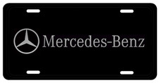 Mercedes-benz Laser Etched Engraved License Plate Gloss Black Metal Car Tag Gift Mercedes-benz Laser Etched Engraved License Plate Gloss Black Metal Car Tag Gift