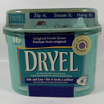 Dryel Starter Kit Dry Clean At Home Original Scent - 16 Garments - New