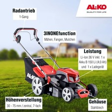 Akku Rasenm&auml;her AL-KO 36V 46.9 LI SP kabelloses M&auml;hen Akkurasenm&auml;her