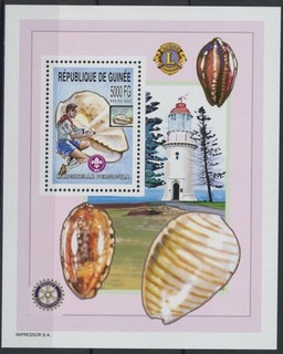 [80.899] Guinea 2002: Conchiglie / Scout Foglio MNH buono molto fine
