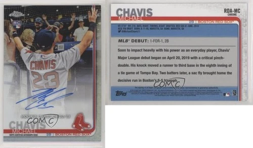 2019 Topps Chrome Update Target Rookie Debut Refractor Michael Chavis Auto RC