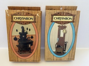 Dollhouse Miniature Kitchen Cook Stove & Hall Stand Kit Chrysnbon 1:12 Lot